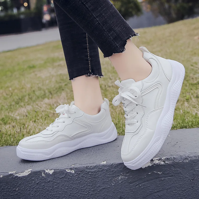 

2019 casual flat comfortable women's casual shoes breathable women's lace fashion women's shoes