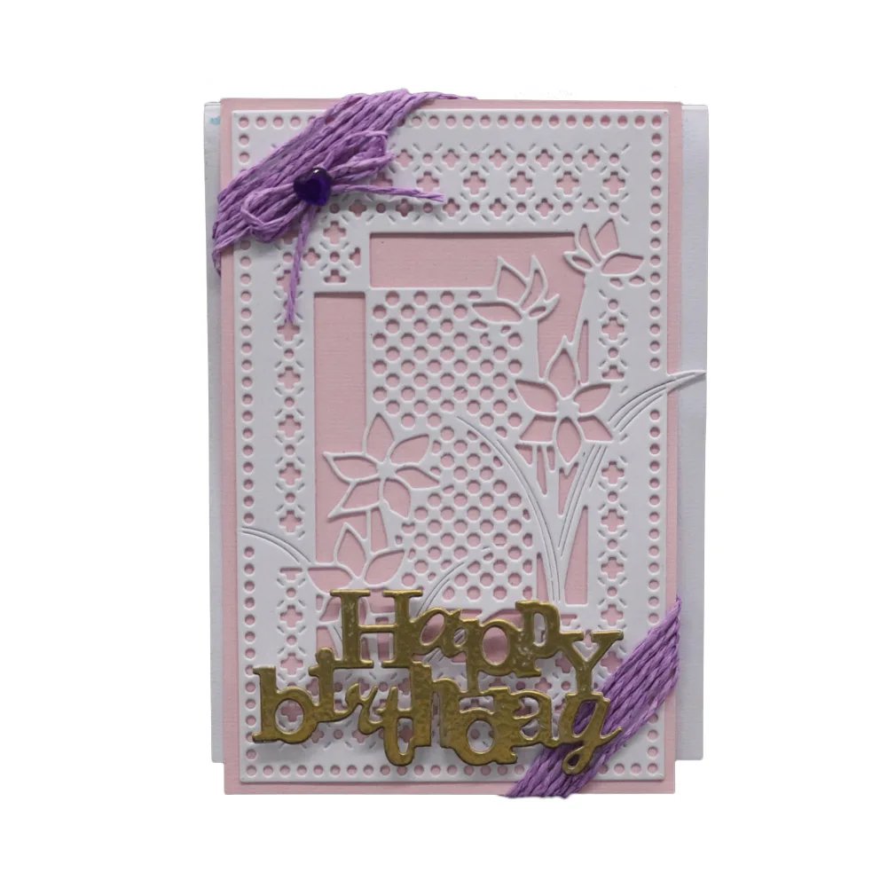 

Cutting Dies Hollow Out Background Stencil Template Cut Mould for DIY Scrapbook Album Paper Card YU-Home