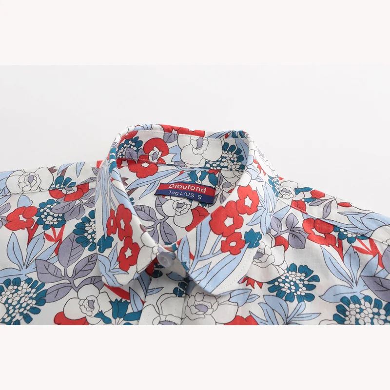 Colored leaves Printed Blouse Shirt Women Long Sleeve Cotton Work Wear Blouses Black Print Blusa Feminina Navy Top 2018 Clothing