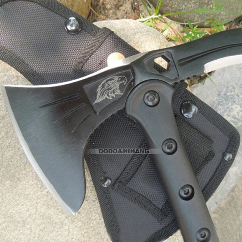 Axes for hunting axe multi toolTactical Tomahawk Axe Army Outdoor Hunts camping and survival axe  stainless both ends cut (5)