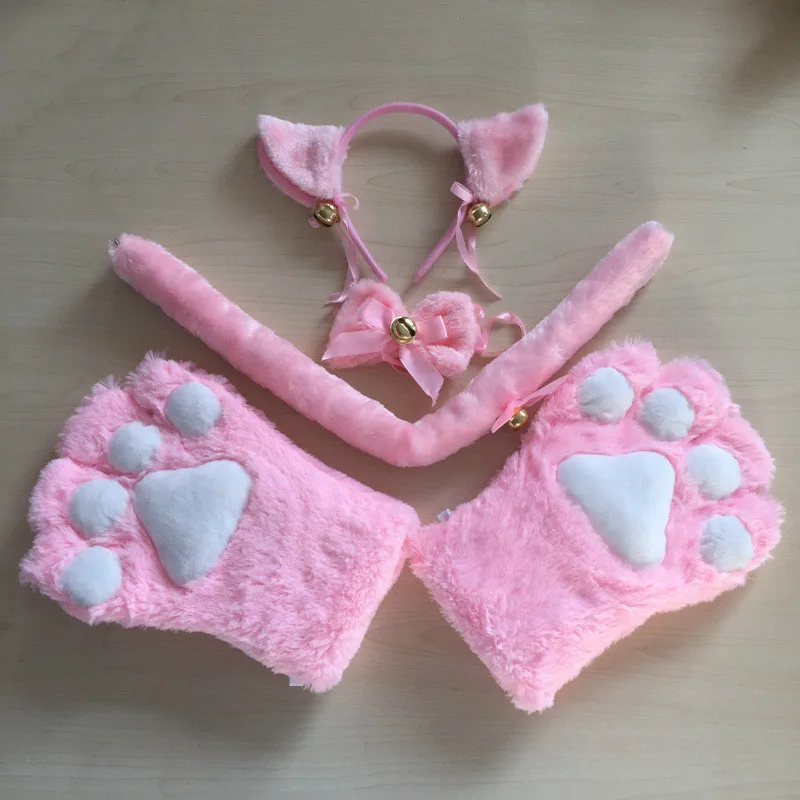 Милый сексуальный Kawaii Kitty Cat Meow star Love лента аниме косплей аксессуары наборы