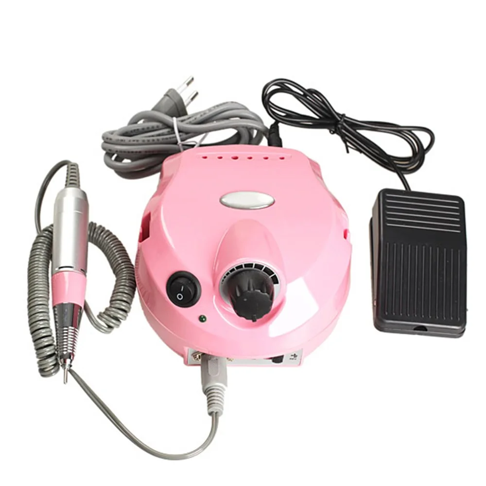 

30000RPM 0.8A 50HZ Pink Nail Art Drill Nail Equipment Manicure Tools Pedicure Acrylics Electric Nail Art Drill Pen Machine Set