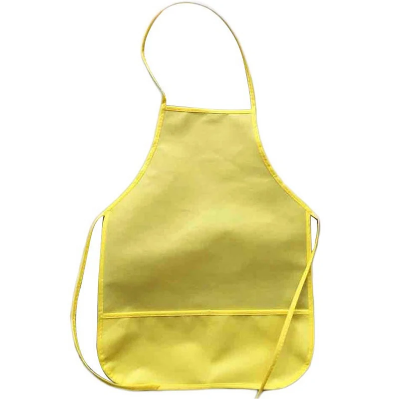 

Children Fabric Aprons with-Pockets Kitchen Arts-Crafts Painting Sell~well