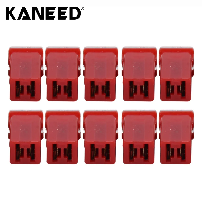Car Fuse 10 PCS Vehicle Car Plastic Shell Straight Female Terminal Push