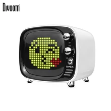 Divoom Tivoo Портативный беспроводной Bluetooth динамик пиксель искусство светодиодный часы Смарт-будильник с приложением доступно для IOS Android