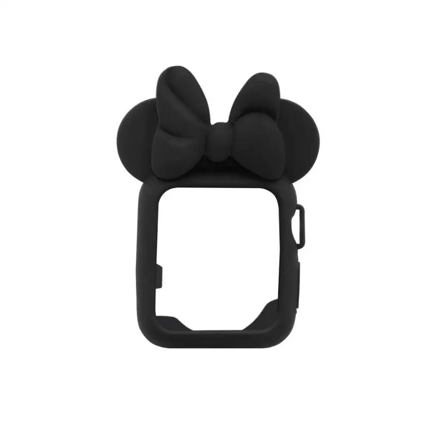 Чехол для apple watch Case series 4 3 2 1 38 42 мм 40 44 мм защитная лента iWatch силиконовый мультяшный дизайн для детей с Минни