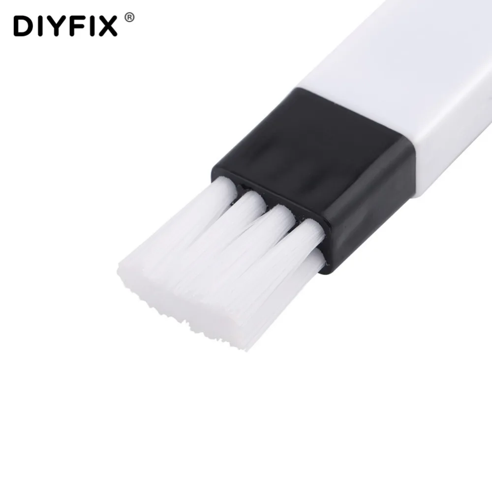 DIYFIX щетка для чистки пыли с совком складная нейлоновая щетка для чистки многофункциональная для клавиатуры Nook PCB Ремонт набор инструментов для уборки