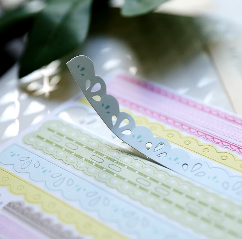 30 см/кружево/веленевая писчая бумага наклейки для скрапбукинга Happy Planner/Card Making/журналистский проект