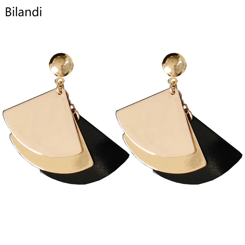 

New Metal Trendy Geometric Women Layer Dangle Earrings For Woman Jewelry