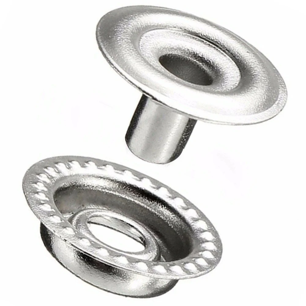 

100pcs Stainless Steel Snap Fastener Press Stud Cap Button Marine Boat Canvas Clip Set Sewing Tool