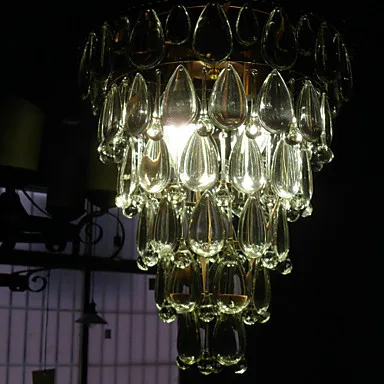 

LED Modern Crystal Pendant Light Lamp with 4 Lights Cone Design, Lustres e Pendentes ,Lustre De Cristal Free Shipping