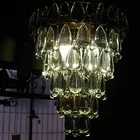 Best Price as low as $220.49 LED Modern Crystal Pendant Light Lamp with 4 Lights Cone Design, Lustres e Pendentes ,Lustre De Cristal Free Shipping