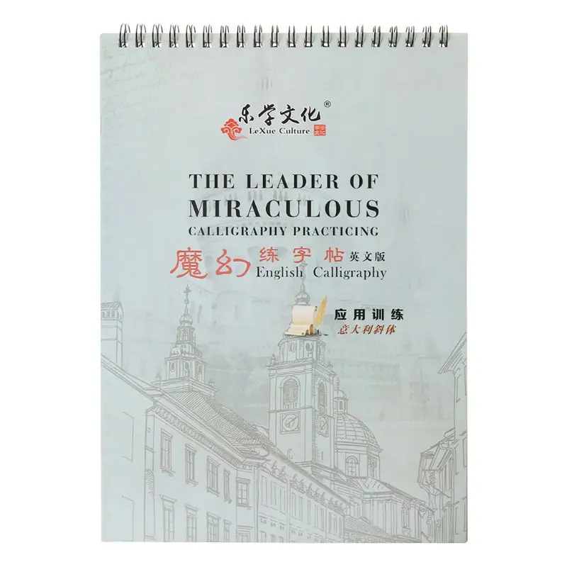 

3D Reusable Groove Italian Italic English Letter Alphabet Calligraphy Handwriting Copybook Auto Fades Practice Book For Children