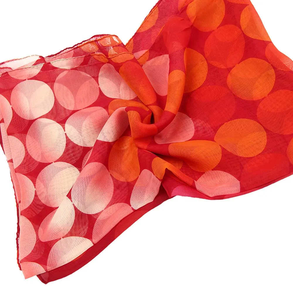 Женский шарф в горошек, шаль, роскошные шифоновые шарфы, женские летние тонкие марлевые косынки, элегантные палантины, Echarpe# RN