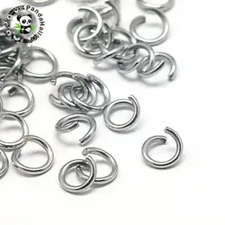 6 мм 10 г 304 соединительные кольца из нержавеющей стали для изготовления ювелирных изделий Внутренний диаметр: 4 мм подходит ремесло DIY