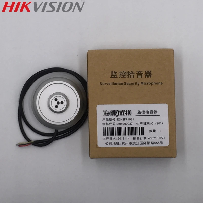 Hikvision IP CCTV Микрофон DS-2FP1021 для IP CCTV камера Камера DS-2CD3935FWD-IWS DS-2CD2185FWD-IS DS-2CD2155FWD-IS звук Запись