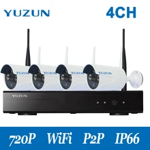 720 P беспроводные комплекты видеонаблюдения 4ch WI-FI Ip-камера крытый Система Видеонаблюдения комплект ИК Ночного Visionnetwork Камера NVR