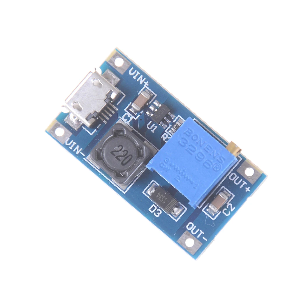 USB 2 ~ 24V To 5 28V 2A повышающий Регулируемый регулятор Мощность модуль DC DC|Регуляторы