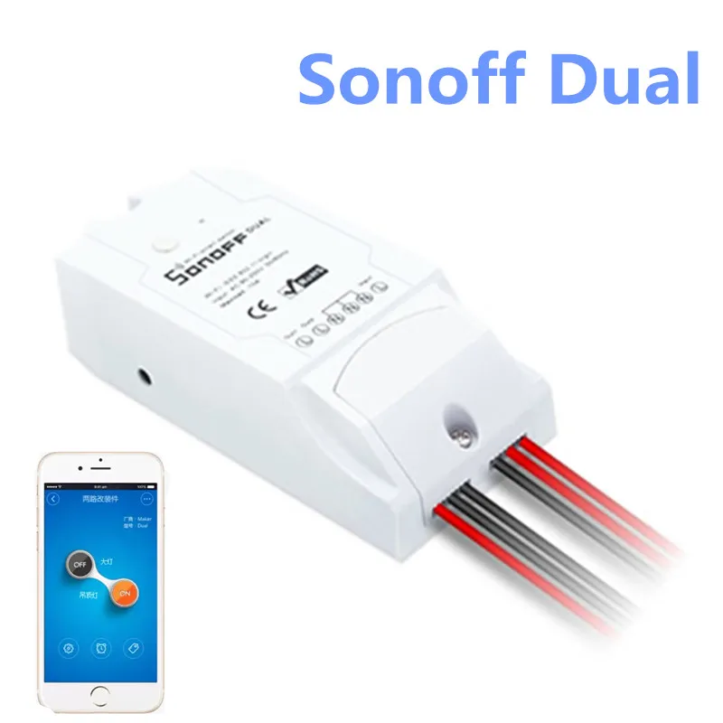 Dual Wifi Smart Push Button itead sonoff dual channel wifi smart switch timer switch Dual Wifi Smart Push Button itead sonoff dual channel wifi smart switch timer switch