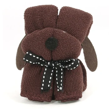 

For Wedding Party Ornament Puppy Pet Dog Shaped cloth Towel Coffee