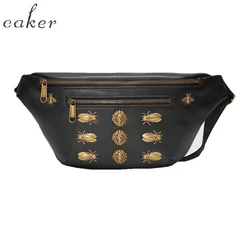 Caker 2019 Women PU Leather Waist Bags Bee Lion Sequins Bee Lion Fanny Waist Pack Black Red Yellow Belt Chest Bags Dropshipping Caker 2019 Women PU Leather Waist Bags Bee Lion Sequins Bee Lion Fanny Waist Pack Black Red Yellow Belt Chest Bags Dropshipping