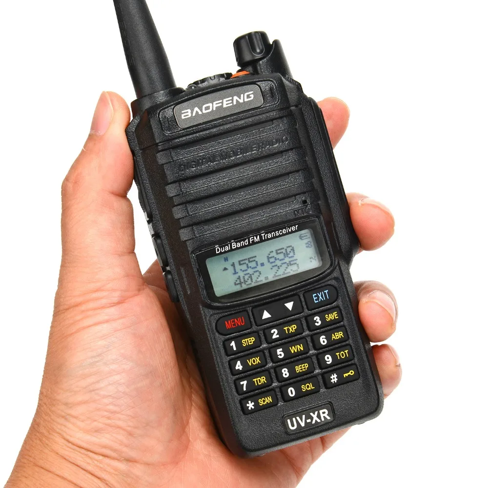 2019 Baofeng 10 W Мощный двухстороннее радио UV XR IP67 влагонепроницаемые Walkie Talkie 136 174 МГц 400