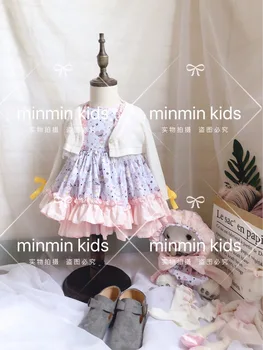 

Roimyal Wholesale 2019 summer Cute cartoon mouse pattern dress oversized dress wave side fold princess dress free shipping