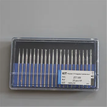 

20 Pieces / Box Dental Tool Popular HP Low Speed Tungsten Caibide Burs Kit Denture Material