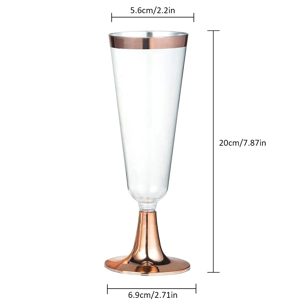 6 шт одноразовое пластиковое красное вино стекло для рождественской вечеринки шампанское флейта коктейльное стекло для напитков на вечеринку чашки кухни чашки
