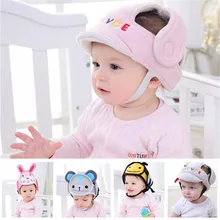 Buy Baby Infant Head Protection Soft Hat Helmet Anti-collision Security Safety Helmet Sport baby play protective cotton caps 20% off Free Shipping