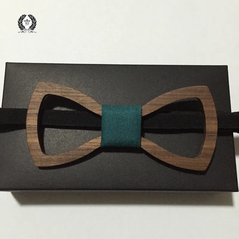 

Original Hollow Men's tie walnut wood bow tie elegant green wooden bowtie for men 1pcs good quality
