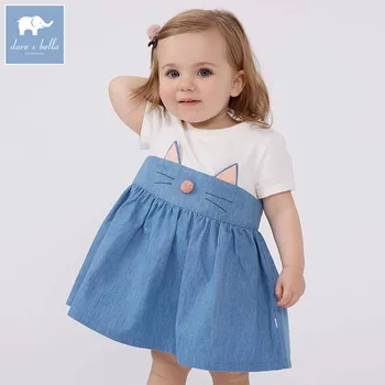 

DBM7341 dave bella baby girls Princess tulle dress children infant toddler birthday party clothes kids summer Lolita dress