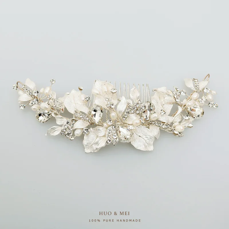 

NPASON Bride Headwear Wedding Dress HairComb New Pattern Marry Ornaments Gorgeous Bridal Accessories Elegant Hair Jewelry S872
