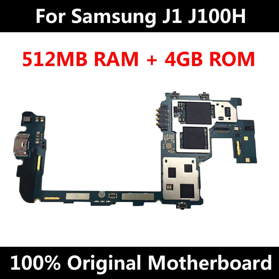 Для оригинальный samsung Galaxy J1 J100H 4 ГБ телефон материнская плата разблокирована