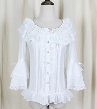 New Magicpotion Gothic Lolita Shirt Dolores Haze Cosplay Kawaii Woman White Blouse Lo Peplum Tops Tee Lace Shirt Vestidos Aw354 Women White Blouse White Blouselace Shirt Aliexpress