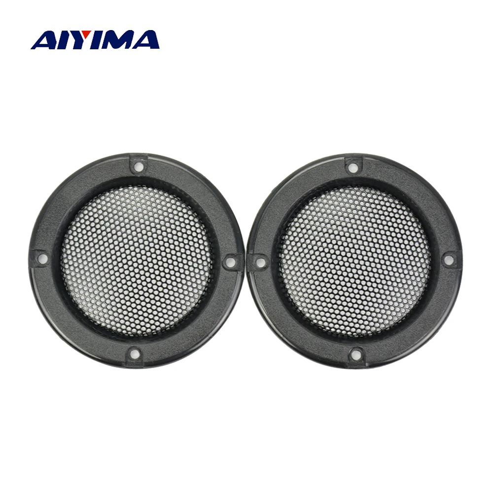 

AIYIMA 2Pcs 2Inch Tweeter Speaker Protective Net Black Speaker Decorative Circle With Protective Black Steel Mesh