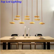 Creative HOT Modern Handmade Ash Wood 10 Hheads Pendant Light For Living Room Dining Room Restaurant AC 80-265V 1221