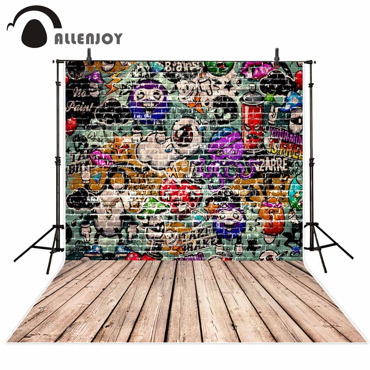 Allenjoy фон в стиле граффити мультфильм крутой Осьминог для фотосъемки фотостудии |