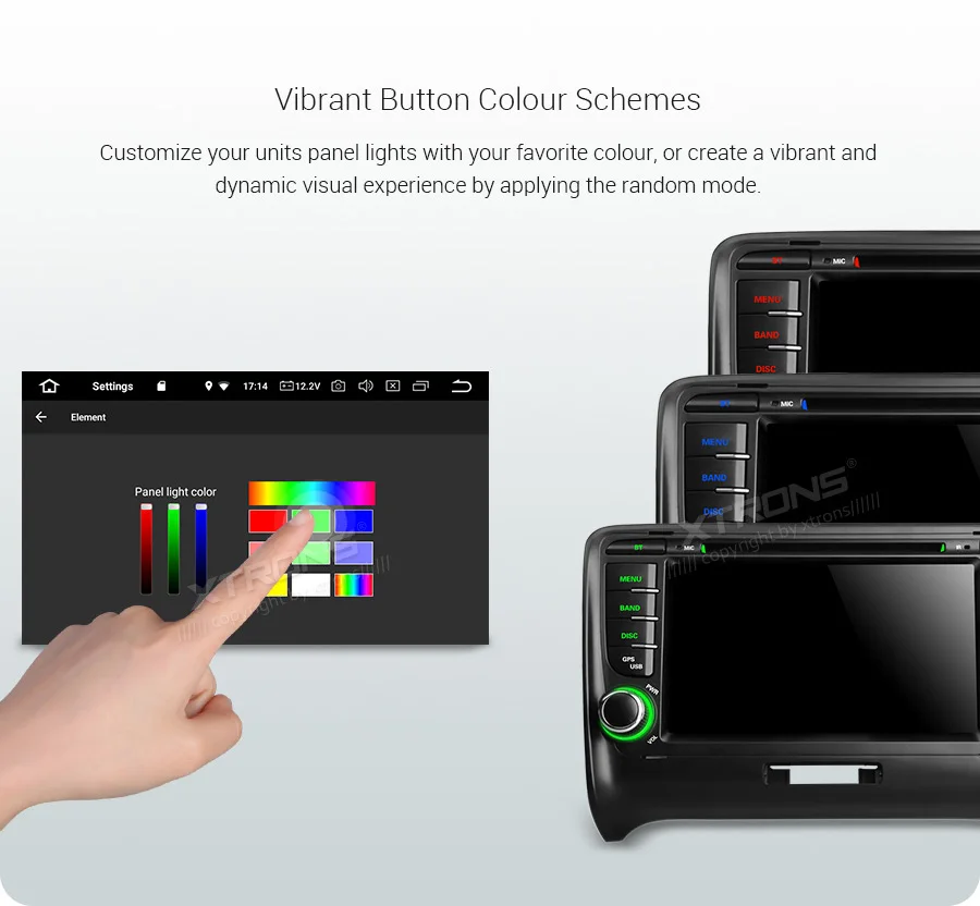 Clearance 7" Android 9.0 Pie OS Car DVD Multimedia Navigation GPS Radio for Audi TT MK2 (8J) 2006-2014 with Car Play Function Support 18