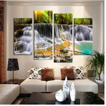 

Mosaic needlework multi-pictures diamond embroidery waterfall with tree diy full square diamond painting cross stitch kits DP05