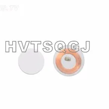 100 шт 13,56 МГц IC ПВХ диск тег с клейкой подложкой