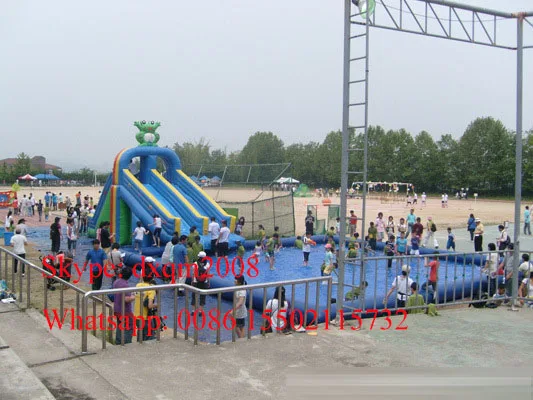 Factory customized inflatable swmming pool and inflatable water slide outdoor font b entertainment b font inflatable
