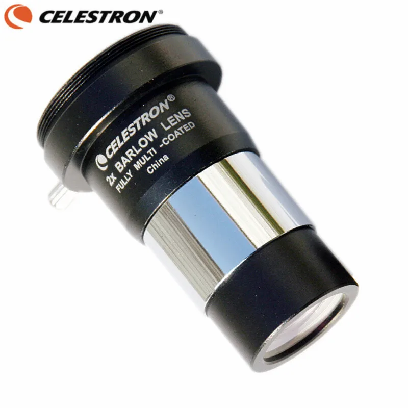 Celestron 2X линза Барлоу 2 раза увеличение полностью покрытием HD Мощность оптические линзы Металл 1,25 "с M42 Камера нить Интерфейс