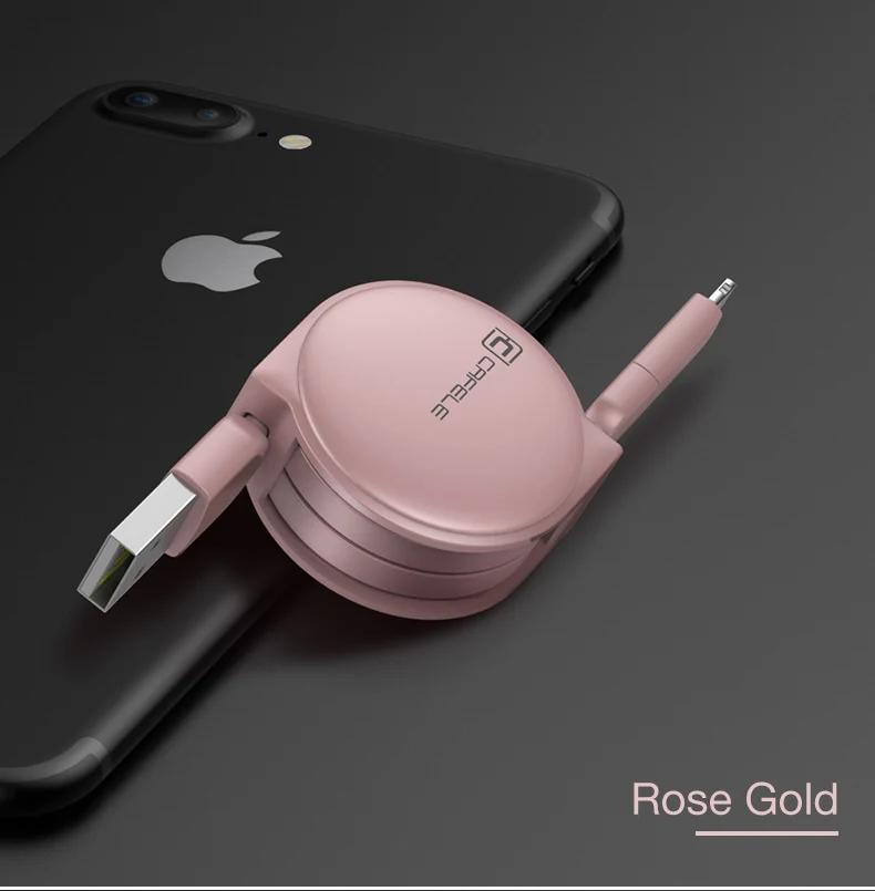 Cafele Тип C микро USB кабель 2 в 1 для зарядки Кабели для iPhone X Xs Max выдвижной Зарядное устройство кабель для samsung Xiaomi huawei
