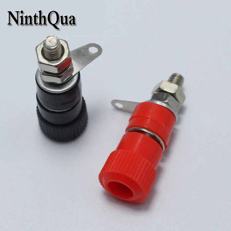 

20pcs Amplifier Terminal Binding Post Banana Jack Socket Panel Mount Connector for 4mm Banana Plug