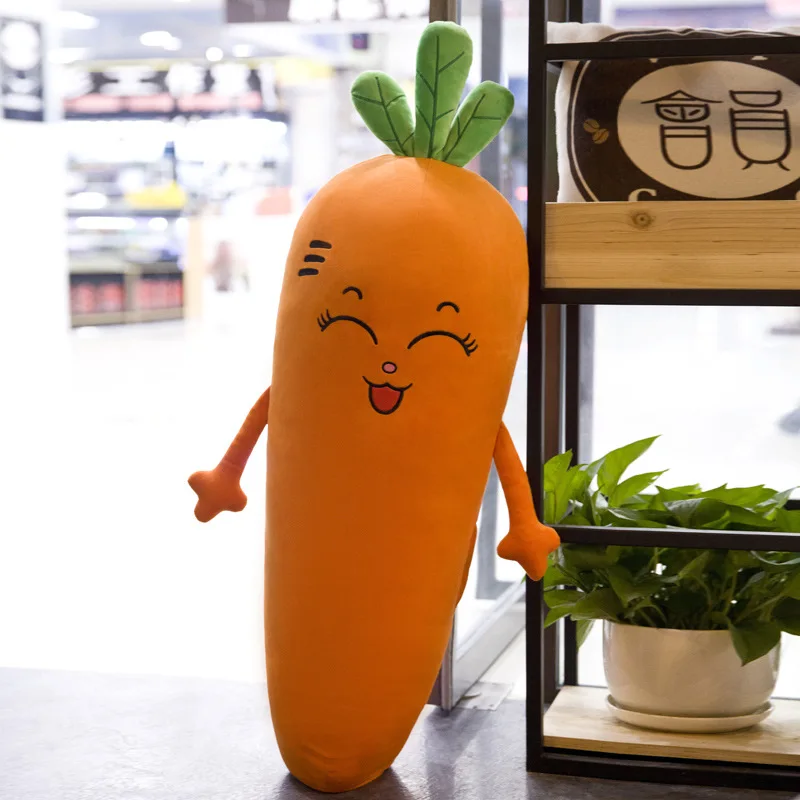 QWOK1pc70/100 см имитация моркови мультфильм овощи набитый хлопок мягкая плюшевая подушка, чтобы отправить детям подарок на день рождения - Цвет: C