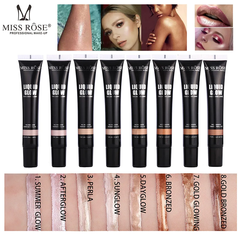 

NEW High Light Face Liquid Foundation Makeup Full Coverage Concealer Whitening icon higlighter iluminador maquiagem