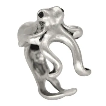 

QIAMNI New Style 10pcs/lot Wholesale Octopus Animal Ring Gift for Women and Girls Fashion Punk Party Gift