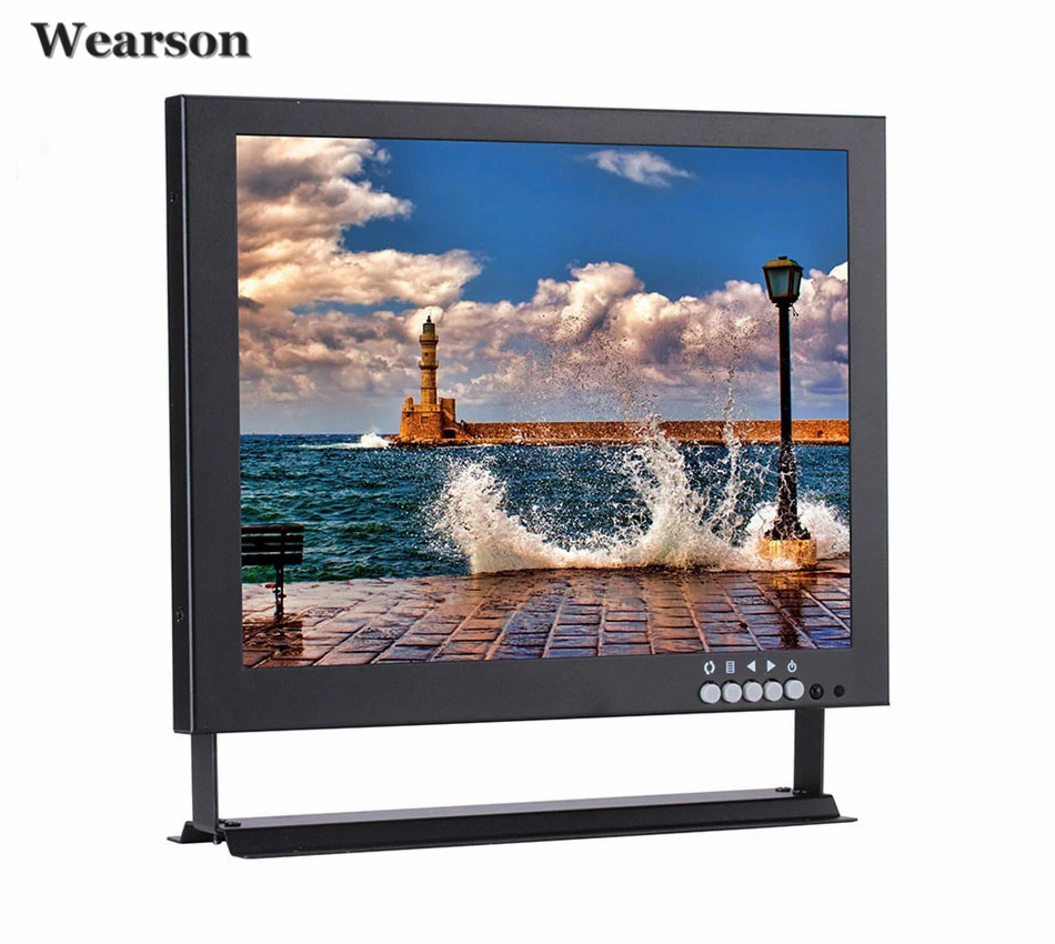 Wearson 12.1 Inch Metal HD LCD Monitor BNC VGA AV HDMI Input 43 1024x768 With VESABracket for PC CCTV Home Security DVD etc (3)