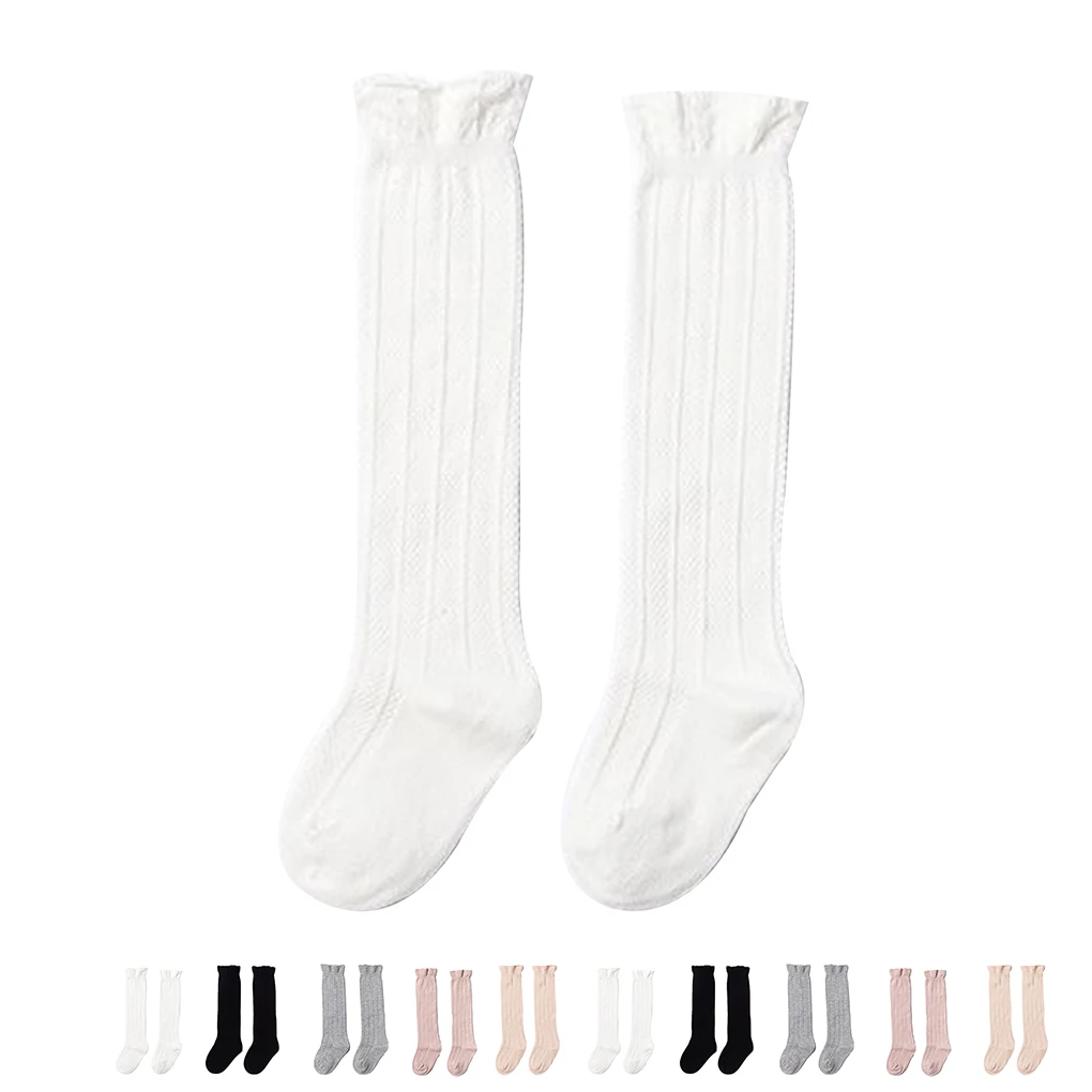 Хлопковые детские носки принцессы для девочек детские гольфы детские гетры, носки для новорожденных девочек длинные носки для малышей милые детские носки